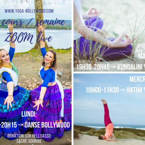 cours sur zoom danse et yoga